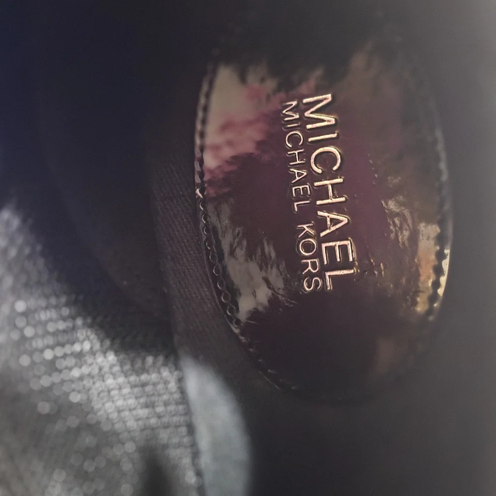 Michael Kors Black and Pink Women's Sneakers - Picture 5 of 6